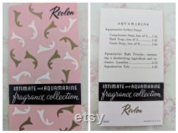 NOS Vintage Revlon Intimate Bath Powder With Lanolite Puff, Sealed Powder Unused, Original Pamphlet Powder Box Vintage Cosmetics 1950s