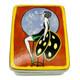 Old NORITAKE Deco Lady Hand Painted Pottery Powder Box H 3.5 x W 2.7 x D 1.3 in