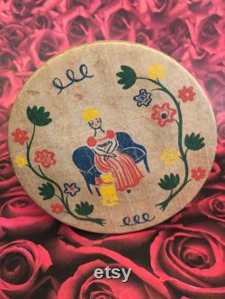 Old Spice Wooden Powder Box, empty