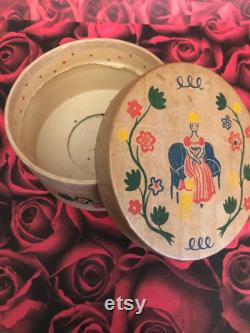 Old Spice Wooden Powder Box, empty