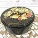 Otagiri Originals Covered Dish Black Lacquer Ware Japanese Asian Black Gold Dove