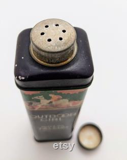 Outdoor Girl Olive Oil Talcum Tin, Collectable, Beauty, Vanity Decor, Vintage Beauty, Powder, Decor, Bathroom