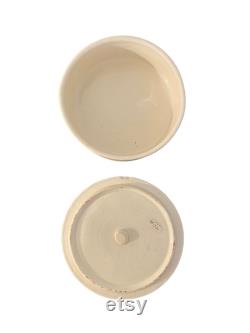 Ovington s New York Porcelain Flower Powder Jar, Capodimonte Style, Made in Italy
