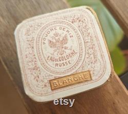 Own a Piece of History Imperial Russian Elegance. Poudre de Riz Eau de Cologne Russe Blanche estimated 1910 1915.