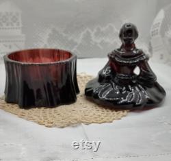 POWDER BOX, Victorian Lady, Jewelry Box, Keepsake Box, Home Decor, Mother's Day, Valentine's Day, Powder Room,