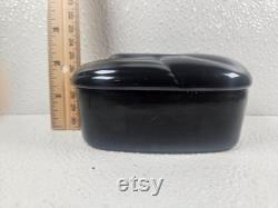 Pavlova Paris MCM black swan ceramic powder dish.