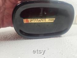 Pavlova Paris MCM black swan ceramic powder dish.