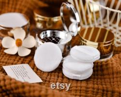 Personalized mini loose powder box, Cosmetic Container,loose powder box and powder puff, unique bridesmaid gift, gift for mom