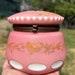 Pink Burmese Powder Jar Cut to White