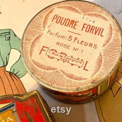 Poudre Pompeia, L.T. Liver, Paris, two different powder boxes from 1920's