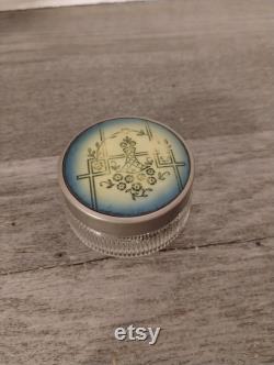 Powder Make Up Jar Glass 5 Base with Lid