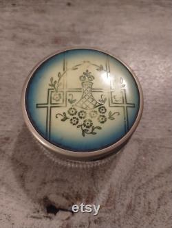 Powder Make Up Jar Glass 5 Base with Lid