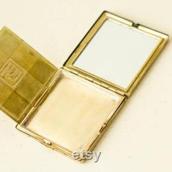Powder box LENINGRAD, Makeup mirror compact, Pill case vintage