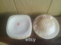 Pretty and Practical Glossy Storage Container with Hat Cover.