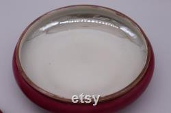 RARE Large La Porcelaine Limousine Vanity Powder Jar