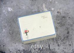 RARE, Never Used Cara Nome Powder Box, Rachelle Light, Art Deco, made by Langlois Inc, Boston Massachusetts, vintage