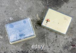 RARE, Never Used Cara Nome Powder Box, Rachelle Light, Art Deco, made by Langlois Inc, Boston Massachusetts, vintage