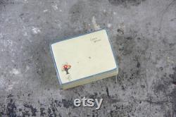 RARE, Never Used Cara Nome Powder Box, Rachelle Light, Art Deco, made by Langlois Inc, Boston Massachusetts, vintage