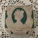 REDUCED Antique Deco Face Powder Box, Sweet Sixteen, Cardboard, Lovely Deco Lady Face and Beautiful Colors