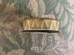 REDUCED Antique full Unopened Powder Box, Tokalon, Paris, Pierrot