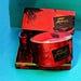 RETRO Faberge Flambeau Bath Gift Set 1 oz Flambeau Cologne Splash 5 oz Vanity Sealed Bath Powder Box. Puff Red Foil Retail Boudoir
