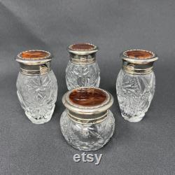 Ralph Lauren Safari Climate Response EMPTY Jar Lot of 4 Crystal VTG 1989