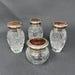 Ralph Lauren Safari Climate Response EMPTY Jar Lot of 4 Crystal VTG 1989