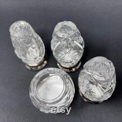 Ralph Lauren Safari Climate Response EMPTY Jar Lot of 4 Crystal VTG 1989