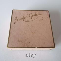 Rare 1940's Vintage Jennifer Graham Face Powder Box Unopened WW11 Make-Up Cosmetics Sandora Ltd England