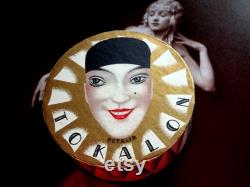 Rare Antique French 1920s Tokalon Petalia Face Powder Designed By René Lalique Art Deco Pierrot New Sealed Circa 1925