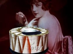 Rare Antique French 1920s Tokalon Petalia Face Powder Designed By René Lalique Art Deco Pierrot New Sealed Circa 1925