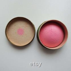 Rare Antique Rose Fin de Theatre Bourjois Face Powder Box French Face Powder Make-up Cosmetics A Bourjois and Cie Paris