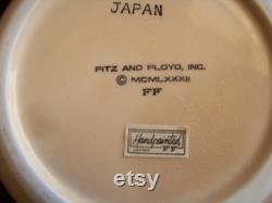 Rare Fitz and Floyd Cherry Blossom and Cherries Powder Box or Trinket Dish from 1983