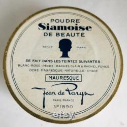 Rare French Powder Box Poudre Siamoise JEAN de PARYS 1920s