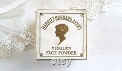 Rare Harriet Hubbard Ayer's Medallion Face Powder Sealed Unopened Box, White Face Powder, Ladies Vanity, Vintage Women's History Collectible