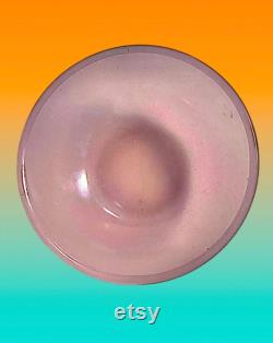 Rare Houze Convex Glass Co. Art Deco Opaque Powder Jar Rare Pink Color, gift