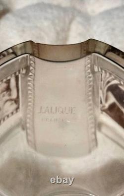 Rare René Lalique Hélène Perfume Bottle & Matching Powder Box, 1942