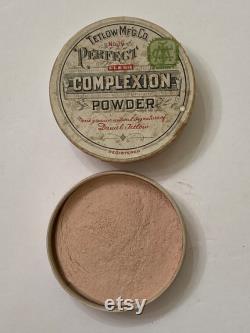 Rare Tetlow Perfect Complexion Powder paper box with No. 16 Flesh powder. c. 1900 see description