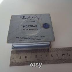 Rare Vintage 1930's Dorothy Gray Portrait Face Powder Box Unopened Vanity Storage Beauty Cosmetics Art Deco Powder Box