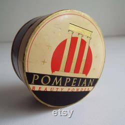 Rare Vintage 1930's Pompeian Beauty Powder Box Face Powder Make-Up Cosmetics Vanity Storage