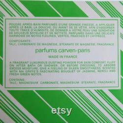 Rare Vintage 1970's Ma Griffe Carven Dusting Powder In Original Box 7oz French Dusting Powder Box Talcum Powder Vanity Cosmetic