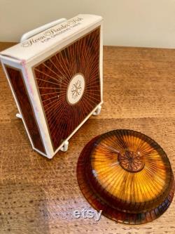 Rare Vintage Avon Powder Pak for Dressing Table 1960s Refillable Face Powder Container Original Box Vanity Decor Retro Collectible