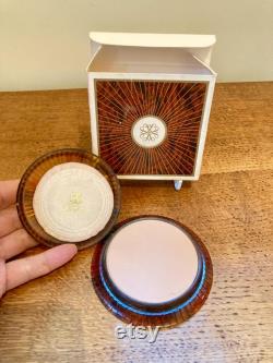 Rare Vintage Avon Powder Pak for Dressing Table 1960s Refillable Face Powder Container Original Box Vanity Decor Retro Collectible