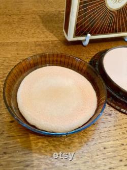 Rare Vintage Avon Powder Pak for Dressing Table 1960s Refillable Face Powder Container Original Box Vanity Decor Retro Collectible