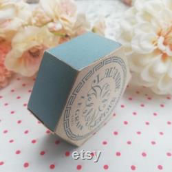 Rare Vintage Legrain Paris Powder Box Hexagonal Cardboard, Lavender Scent