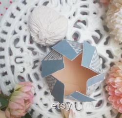 Rare Vintage Legrain Paris Powder Box Hexagonal Cardboard, Lavender Scent