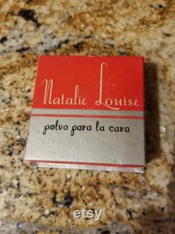 Rare Vintage Unused Natalie Louise Face Powder, Spanish Label. Natalie Louise Polvo Para La Cara