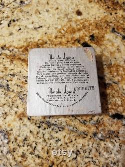 Rare Vintage Unused Natalie Louise Face Powder, Spanish Label. Natalie Louise Polvo Para La Cara