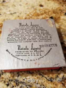 Rare Vintage Unused Natalie Louise Face Powder, Spanish Label. Natalie Louise Polvo Para La Cara