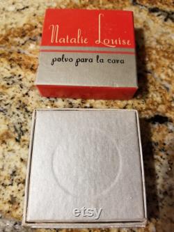 Rare Vintage Unused Natalie Louise Face Powder, Spanish Label. Natalie Louise Polvo Para La Cara